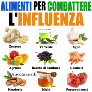 Alimenti per combattere l’influenza